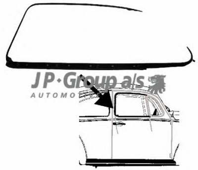 JP GROUP 8186001980 -  Облицовка / защитная накладка, дверь